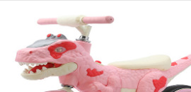 Bicicleta de Equilibrio de Dinosaurio para Niños de 3 a 6 Años de Acero al Carbono Sin Pedales