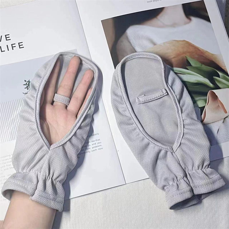 회색 자외선 차단 장갑-(1쌍)