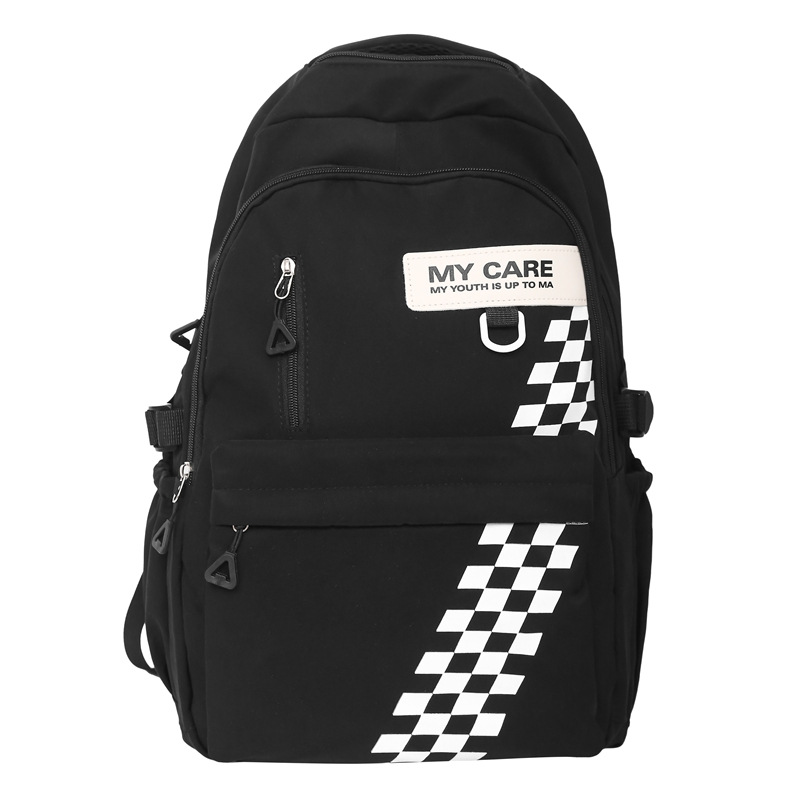 Mochila escolar transfronteriza masculina mochila de estudiante de secundaria para reducir la carga de gran capacidad mochila de computadora de 15,6 pulgadas hembra