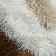 厂家新款滩羊毛面料长毛卷面料 滩羊毛萝卜丝家纺服装落水毛面料