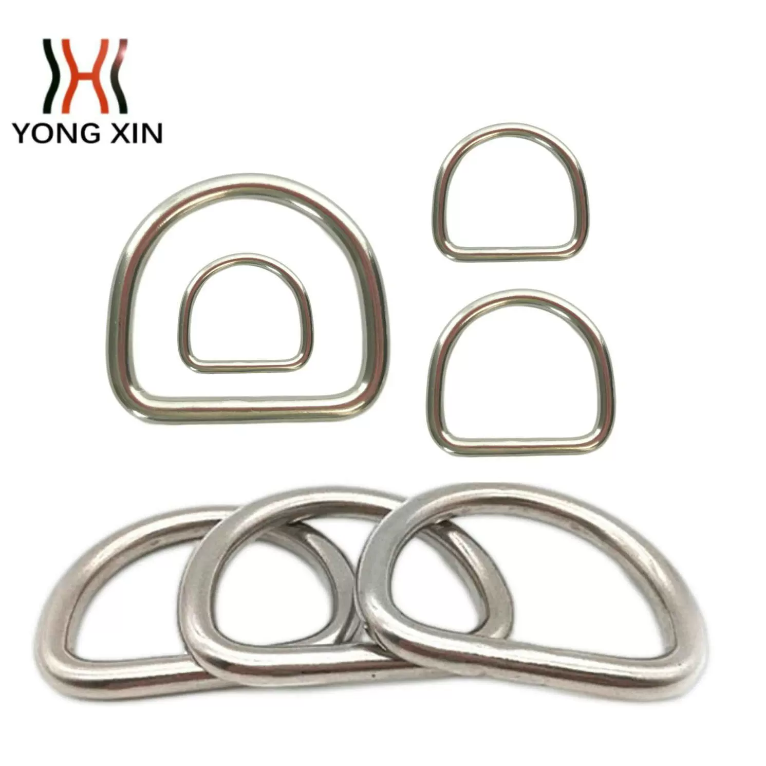 Сварное D-образное кольцо из нержавеющей стали сплошное Кольцо подкова кольцо D-образное кольцо сумка Пряжка аксессуары для дайвинга соединительное кольцо