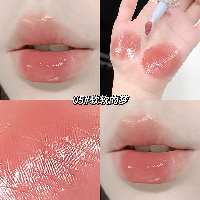 Gege bear, labio de miel, labio vegetal, labio sin taza, el conjunto de lápiz labial de luz de agua. image 11