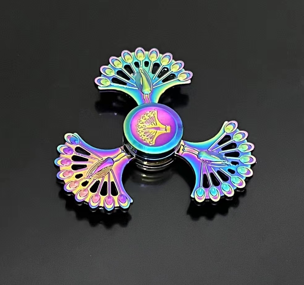 Peacock giroscopio (caja de plástico o caja de aleación de varios colores)