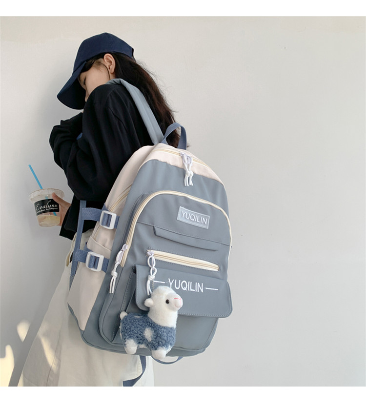 Schoolbag Korean Version Of Simple Versatile Large-capacity Backpack display picture 53