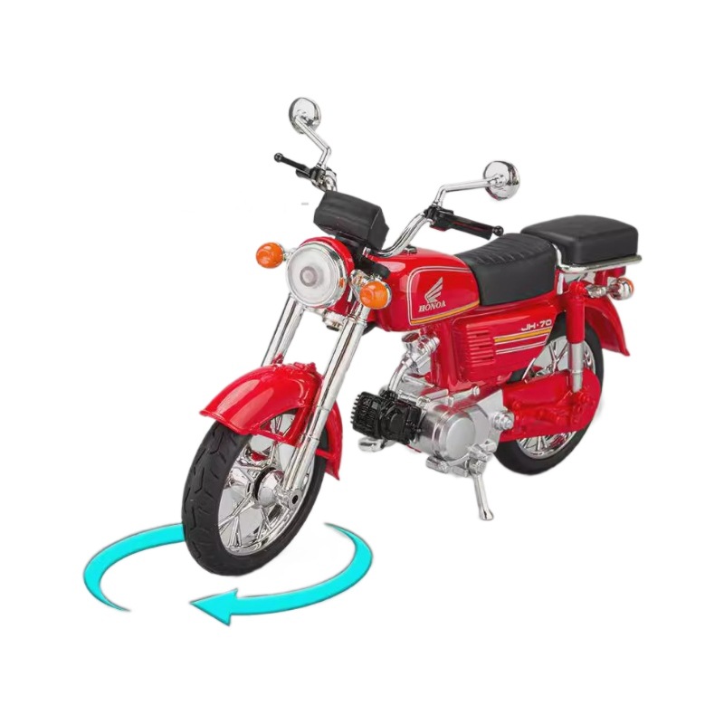 [Venta al por mayor] aleación retro Suzuki King Jialing simulación modelo de motocicleta 1:10 colección de adornos juguetes para niños
