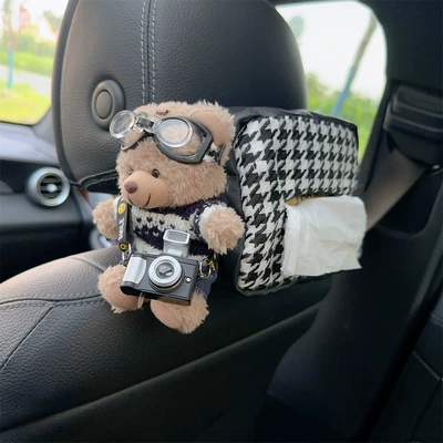 cool paper set tissue box — Car tissue box/set - cute-bear-paper-box-style-20