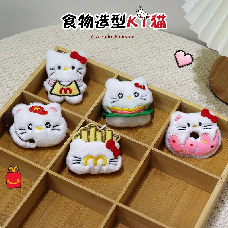 Плюшевая подвеска Hello Kitty, мультяшный брелок для сумки, 5×3×7 см, 9 г