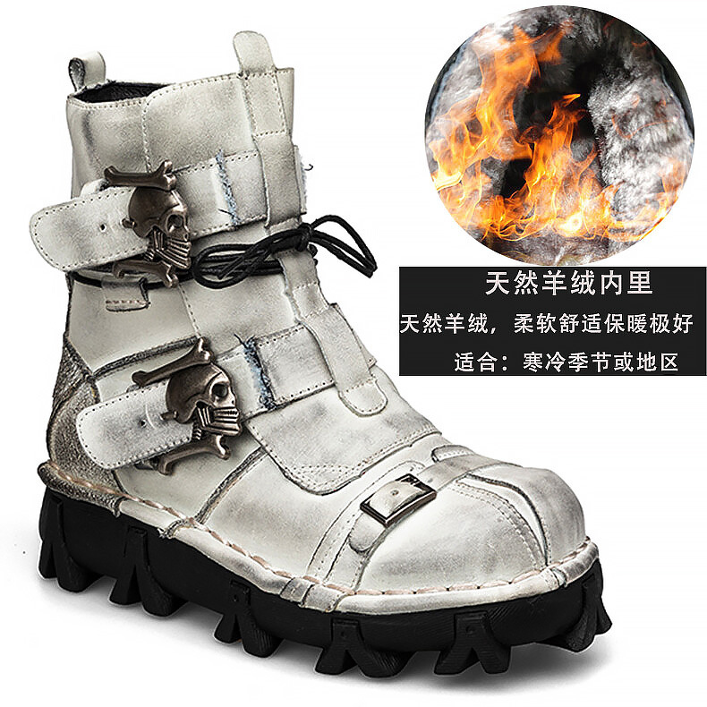 Botas de herramientas americanas, plataforma para hombre, botas cortas retro Ami Kaji, botas Martin de nieve de celebridades netas, botas al aire libre 1809