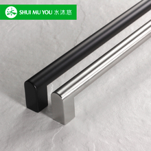 304不锈钢嵌入式洗碗机冰箱门拉篮木质面板拉手把手