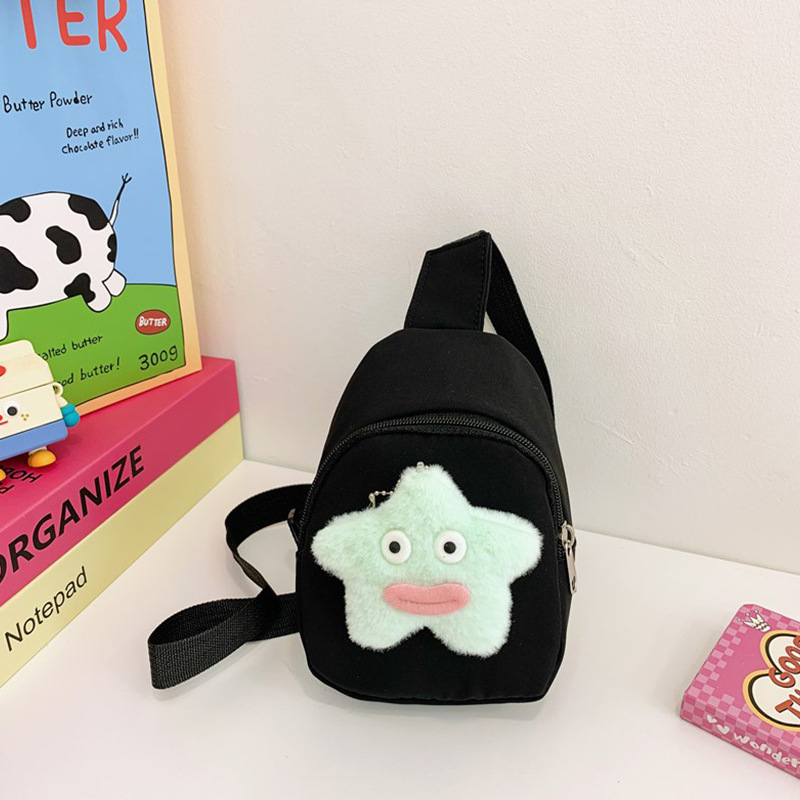 Bolsos lindos para niñas, bolsos de dibujos animados para niños, 2025 nuevos bolsos de pecho de peluche para niñas, bolsos de cambio para bebés