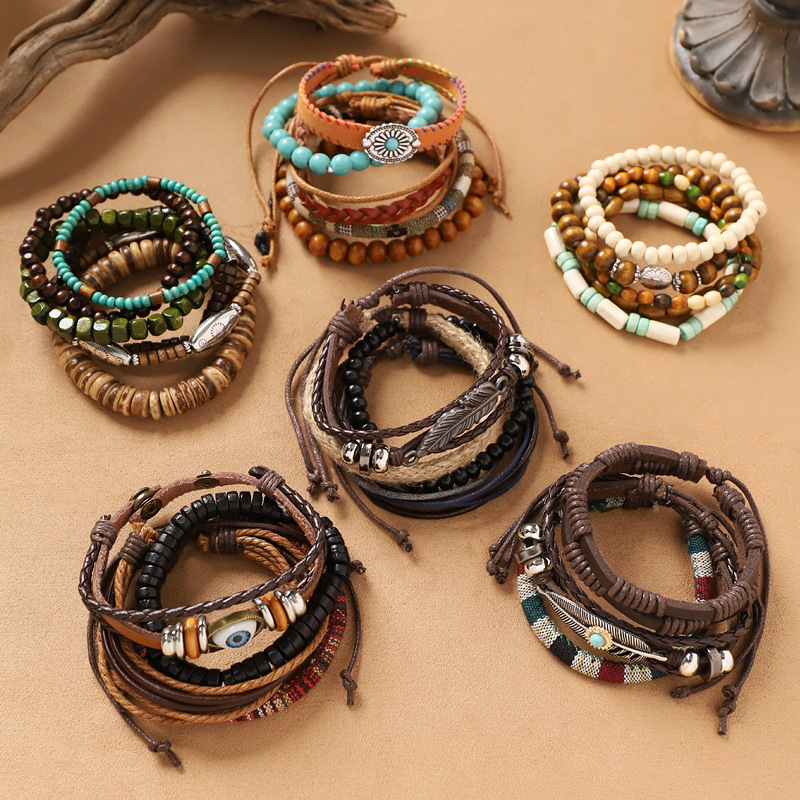 Woven ethnic retro bracelet handmade for men and women