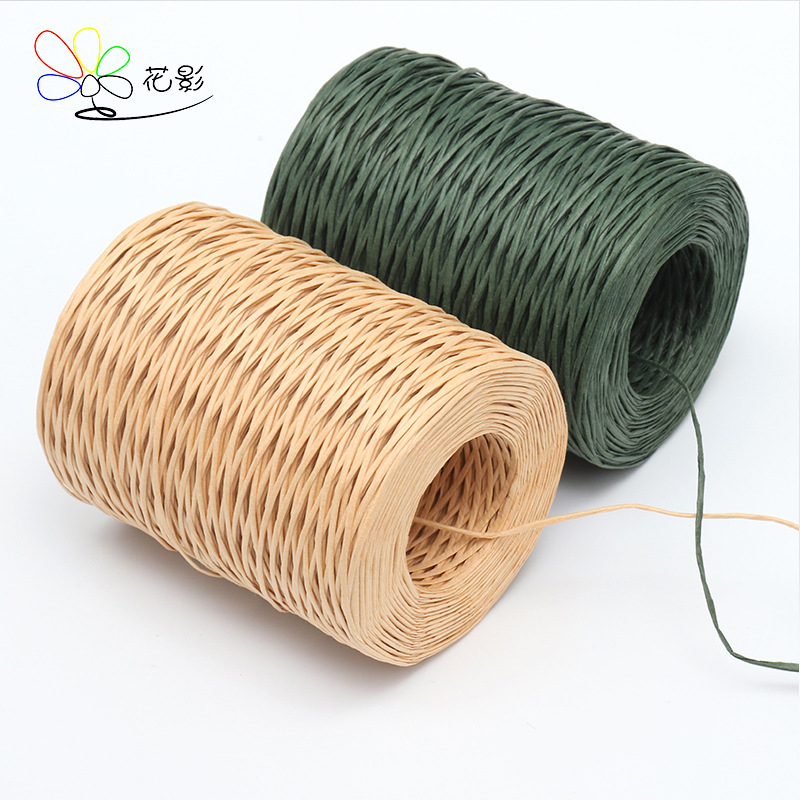 花影花篮花束装饰diy手工铁丝鲜花设计纸绳扎带捆绑细固定捆花