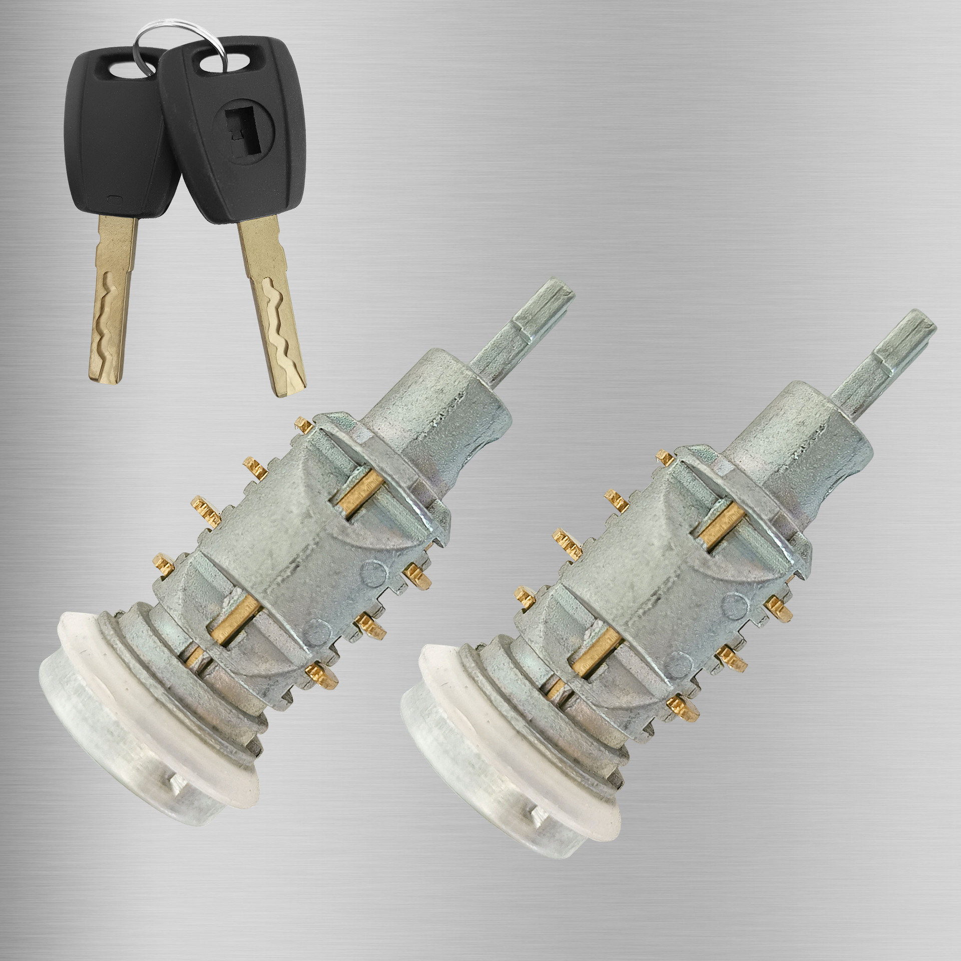 Aplicable a la cerradura de puerta larga de Fiat, automóvil, cerradura de puerta larga de Fiat, 2 llaves, piezas de cerradura de cilindro