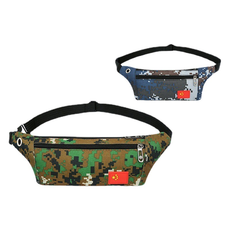 Cross-Border Thickened Canvas Waist Bag for Men, Multi-Color, Wear-Resistant Sports Chest Bag, Crossbody Bag, Outdoor Casual Crossbody Wallet