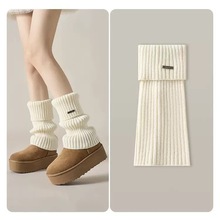 堆堆袜JK袜套中款秋冬季针织腿袜套新品简约女士辣妹小腿塑形袜子