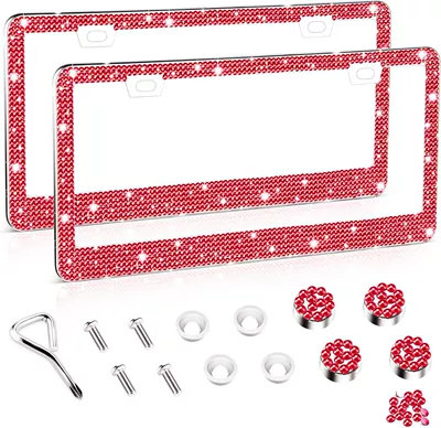 Plate Frame with – License plate holder/license plate holder - big-red-2-pieces