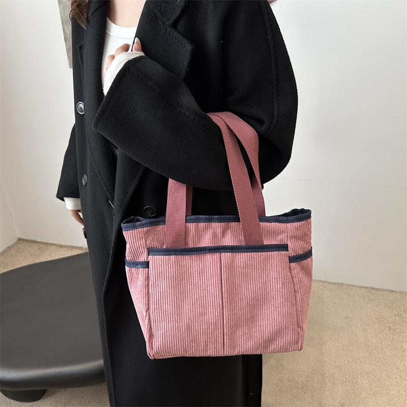 Bolsa de alta capacidad bajo la axila de moda versátil para mujeres 2024 nuevo otoño invierno velcro bolsa de viaje bolsa de hombro