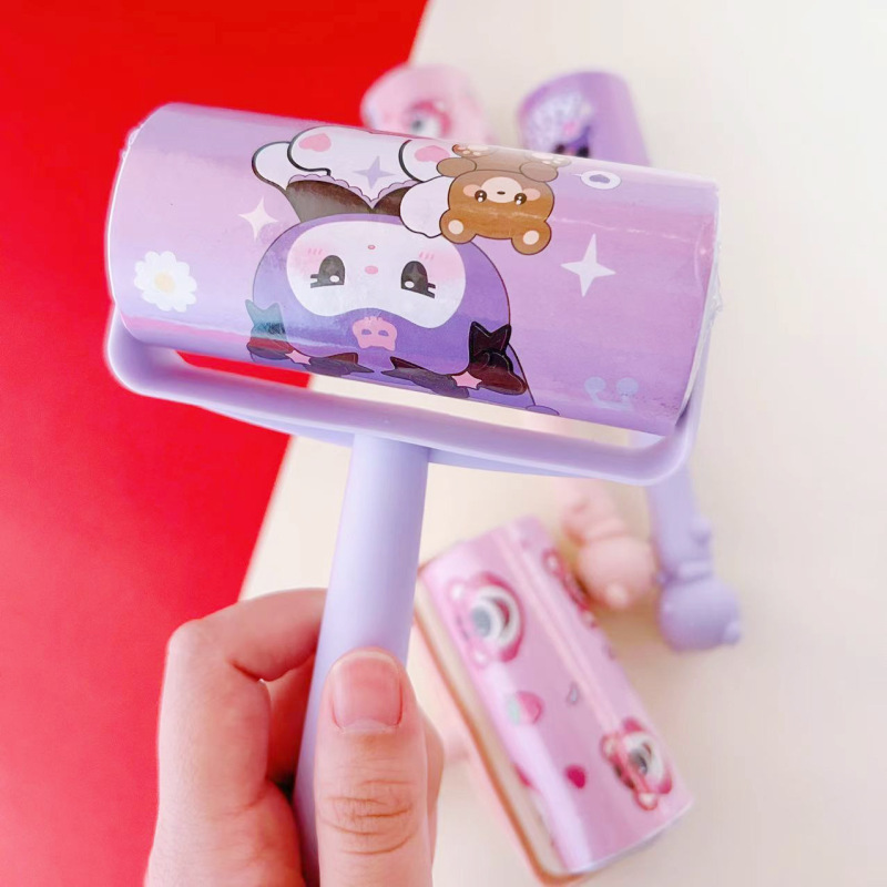 粘毛器かわいいクロロ粘毛器ドラムセット家庭用衣類ペット除毛器長柄粘毛器|undefined