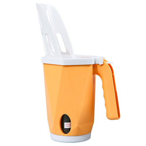 Pet cat poop shovel all-in-one color-blocked cat litter shovel with built-in garbage bag to store poop shovel artifact cat cleaning supplies