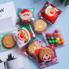 廠家供應聖誕節烘焙包裝袋雪花酥自粘袋卡通牛軋餅乾西點袋100個
