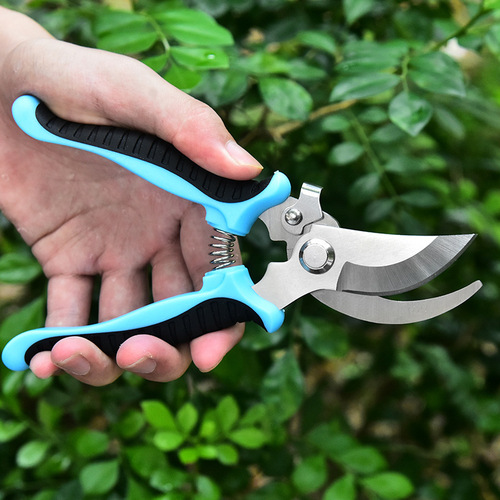 Garden tools fruit tree pruning shears flower art grafting gardening shears factory stainless steel thick branch shears branch scissors