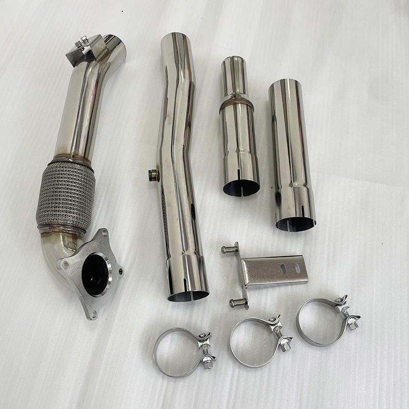 Suitable for Volkswagen Golf Mk5 Mk6 2.0t A3 2.5inch-3inch Exhaust Pipe Head Section