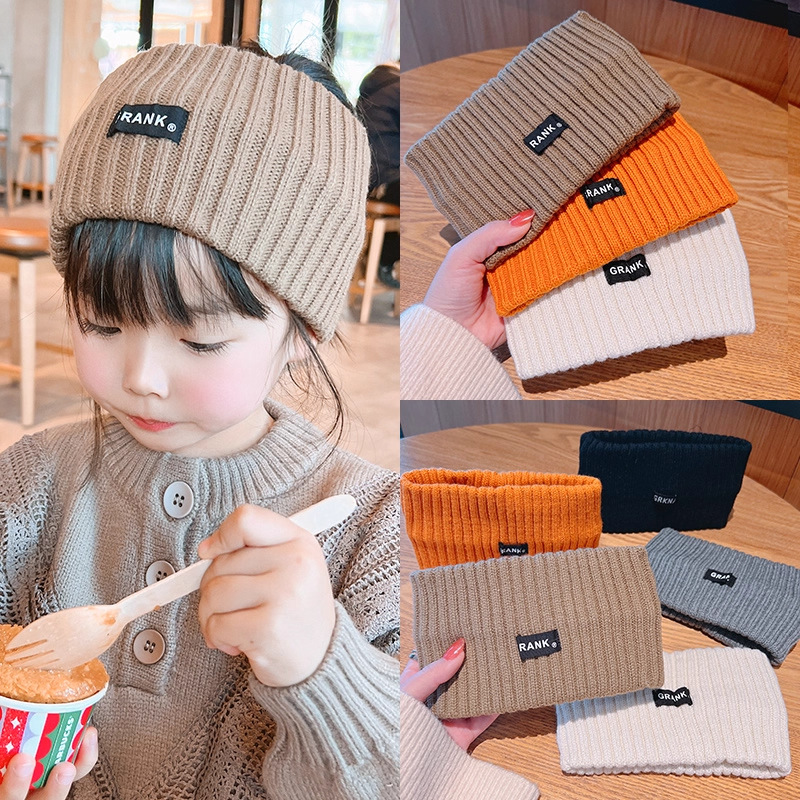 Autumn and Winter New Children's Wide-Brimmed Headband Simple Casual Knitted Woolen Hairband Women's Warm Headscarf Headband Wholesale