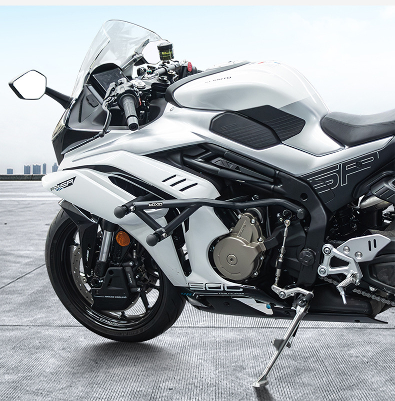 Suitable for 26 Models of Cfmoto 500Sr Bumper Guards, Anti-Collision and Anti-Fall Protection Bars with Built-In Springs, Racing Guard Bar Modification Accessories