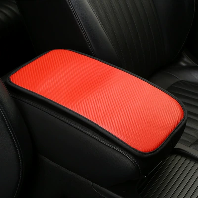 Armrest box pad | Pad Memory Foam Armrest Cover - red