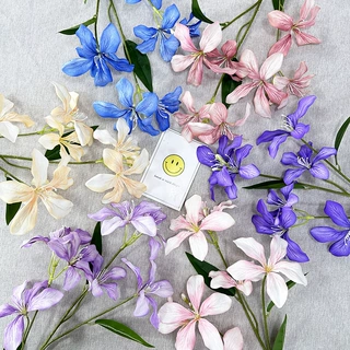 跨境新品仿真火焰兰餐桌装饰花艺摆件干花婚礼花排摄影道具人造花