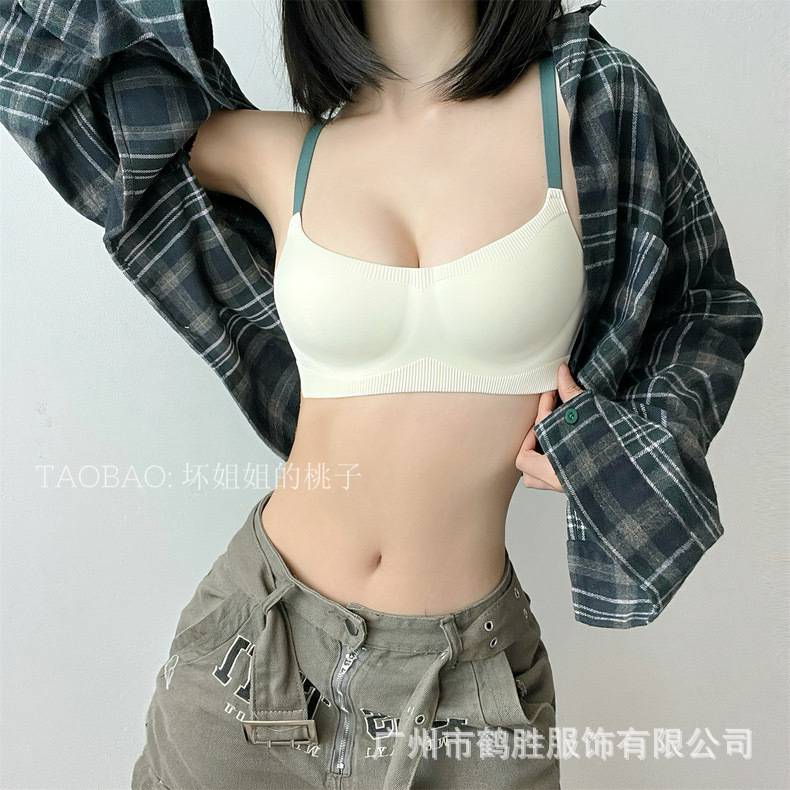 Venta directa de fábrica comercio electrónico transfronterizo Sudeste de Asia Vietnam Tailandia damas sin costuras sujetador de recogida lateral cómodo