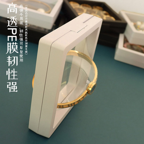 Transparent PP+PE Material Film Suspension Box for Ring Bracelet Packaging Accessories Gift Box L012