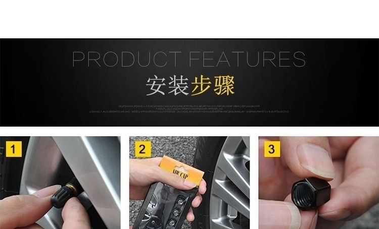 Car Tire Valve Cap Modification Valve Core Cover Screw Cap Personalized Valve Core Cap Vacuum Tire Valve Cover