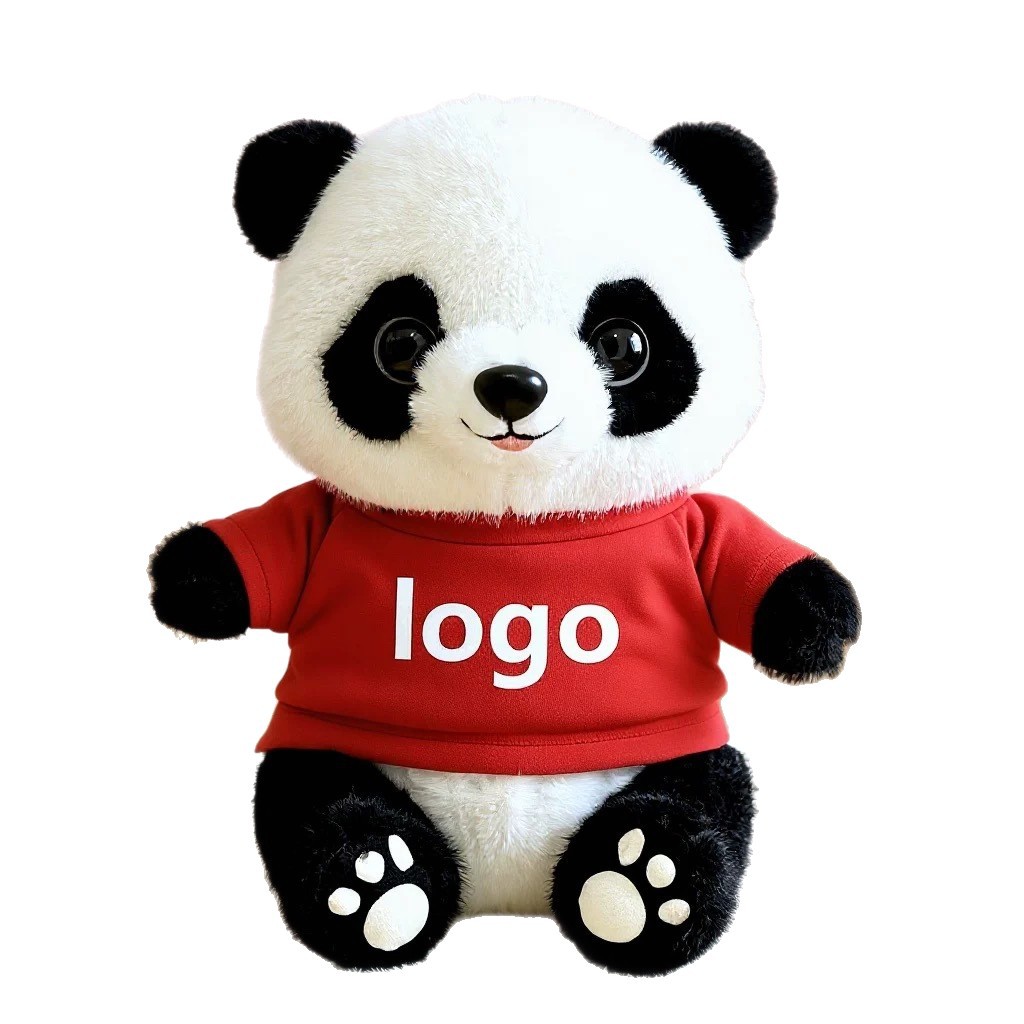 Panda lindo muñeca de peluche vestido Tesoro Nacional Panda muñeca Chengdu recuerdos festivos regalos impresión logotipo