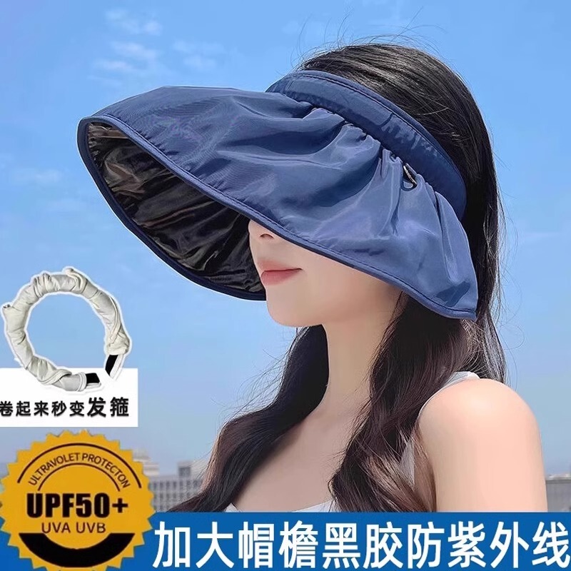 [Newcomer 0.01 Postage] Summer Sunscreen Hat Children's Empty Top Big Hat Brim Anti-UV Shell Sun Shade