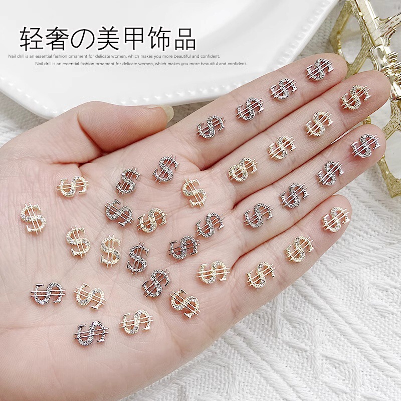 Nail Art Jewelry New Year Money Dollar Diamond Luxury Japanese Flash Diamond Explosions Nail Alloy Mini Decorative Diamond Wholesale Nail Art Jewelry New Year Money Dollar Diamond Luxury Japanese Flash Diamond Explosions Nail Alloy Mini Decorative Diamond Wholesale