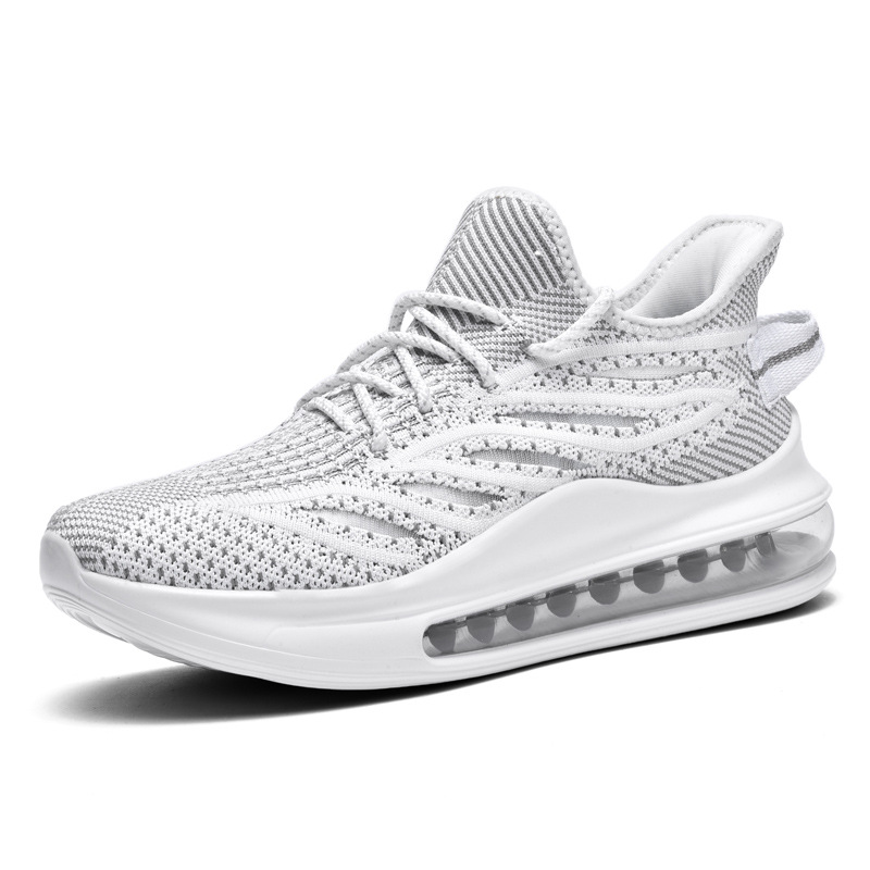 Zapatos casuales de moda transfronterizos de tamaño grande, cojín de aire, cómodos y amortiguación, zapatos de coco simples y transpirables, zapatos deportivos de moda para hombres.