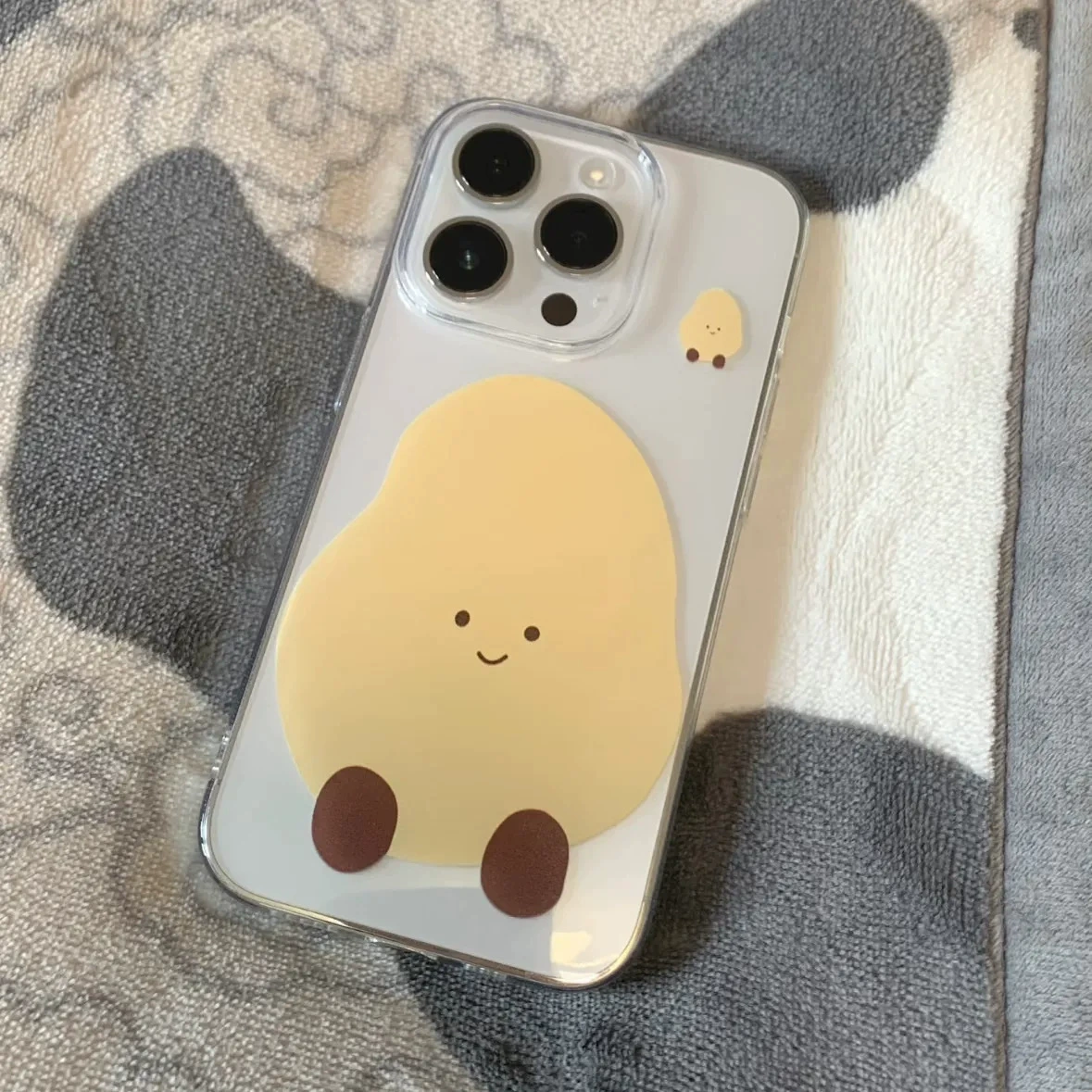 Яблоко, iPhone16, милый совместимый мультяшный чехол, 16promax