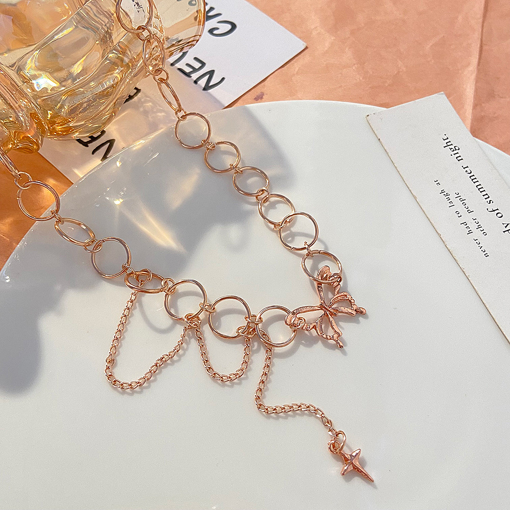 Fashion Butterfly Alloy Plating Womenu0027S Necklace 1 Piece