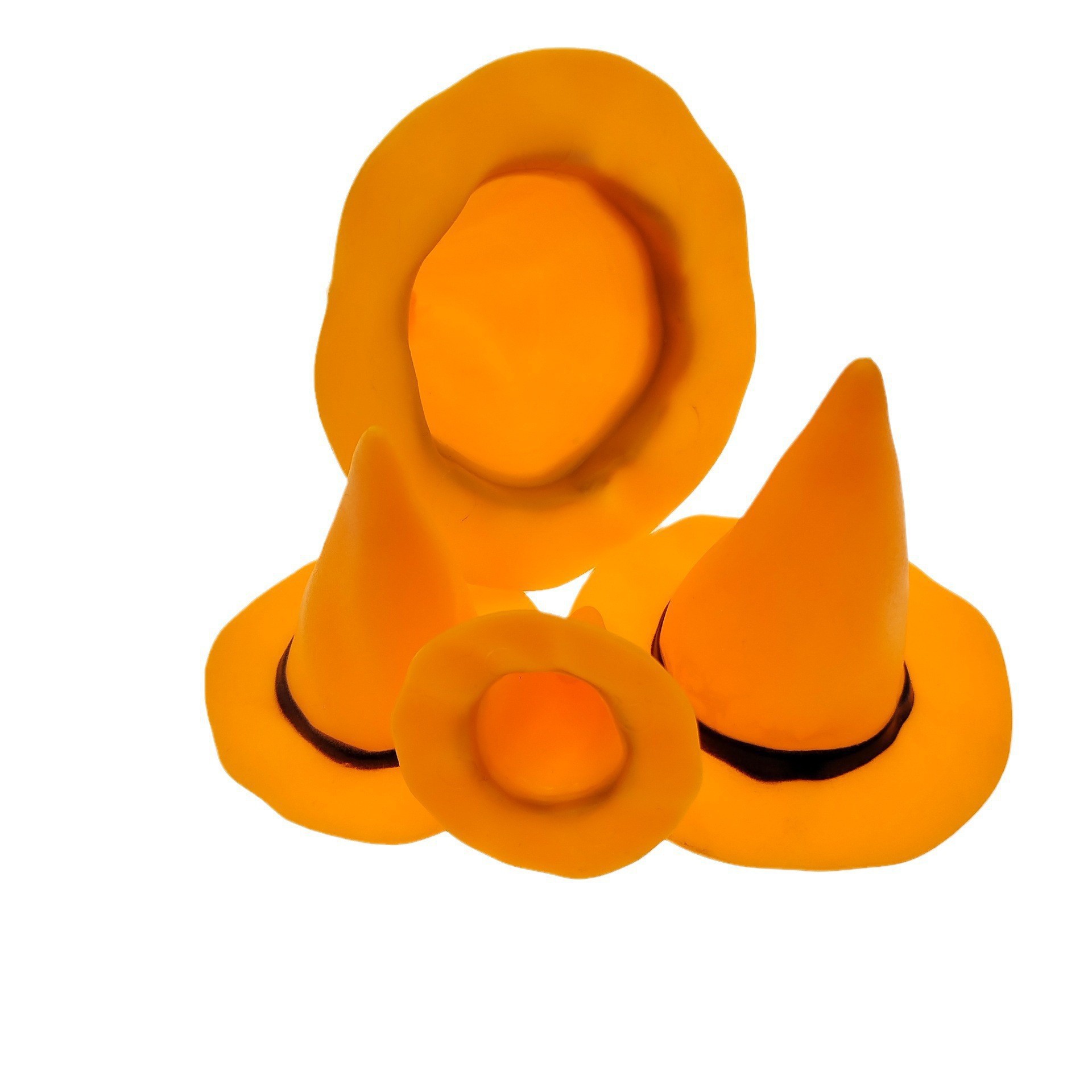 Sombrero de bruja de plástico de Halloween Sombrero de elfo de Halloween Sombrero enano Decoración de bricolaje Sombrero 2.5-7.5CM