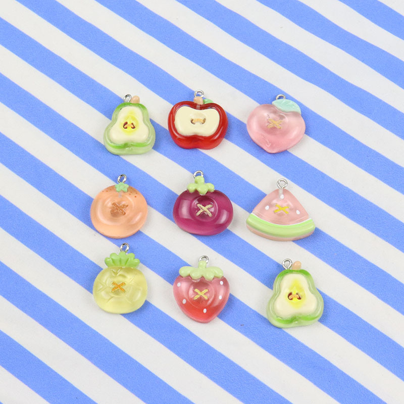 Resin Transparent Colorful Fresh Fruit Food Toy Watermelon Keychain Bag Pendant Accessory DIY Jewelry Parts Resin Transparent Colorful Fresh Fruit Food Toy Watermelon Keychain Bag Pendant Accessory DIY Jewelry Parts