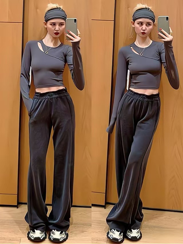 816 스레드 블랙 부츠컷 팬츠