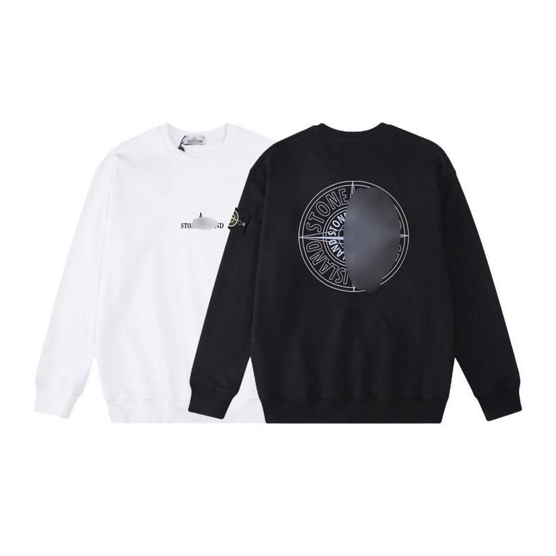 Cross-Border Correct Version of Stone Stone Coordinate Disc Printed Round Neck Autumn and Winter Men's Pullover Sweatshirt Long Sleeves Loose Cross-Border Correct Version of Stone Stone Coordinate Disc Printed Round Neck Autumn and Winter Men's Pullover Sweatshirt Long Sleeves Loose