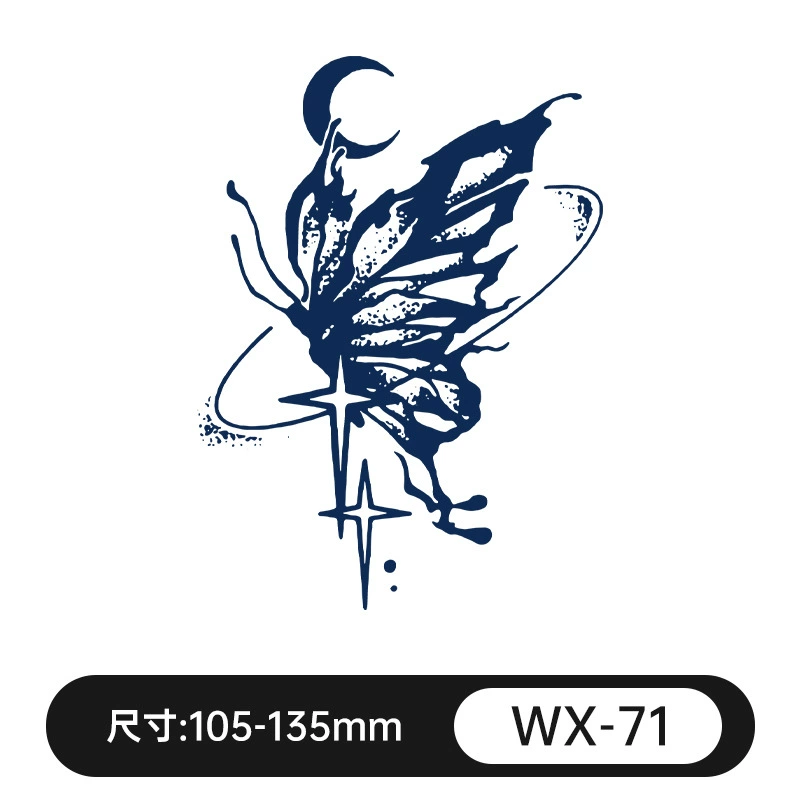 Waterproof fresh retroreflective herbal tattoo stickers for men and women, long-term effect