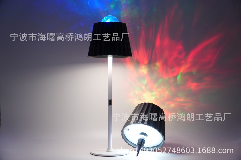 星空投影现代爆款高脚杯台灯简约充电酒吧护眼卧室床头氛围小夜灯|undefined