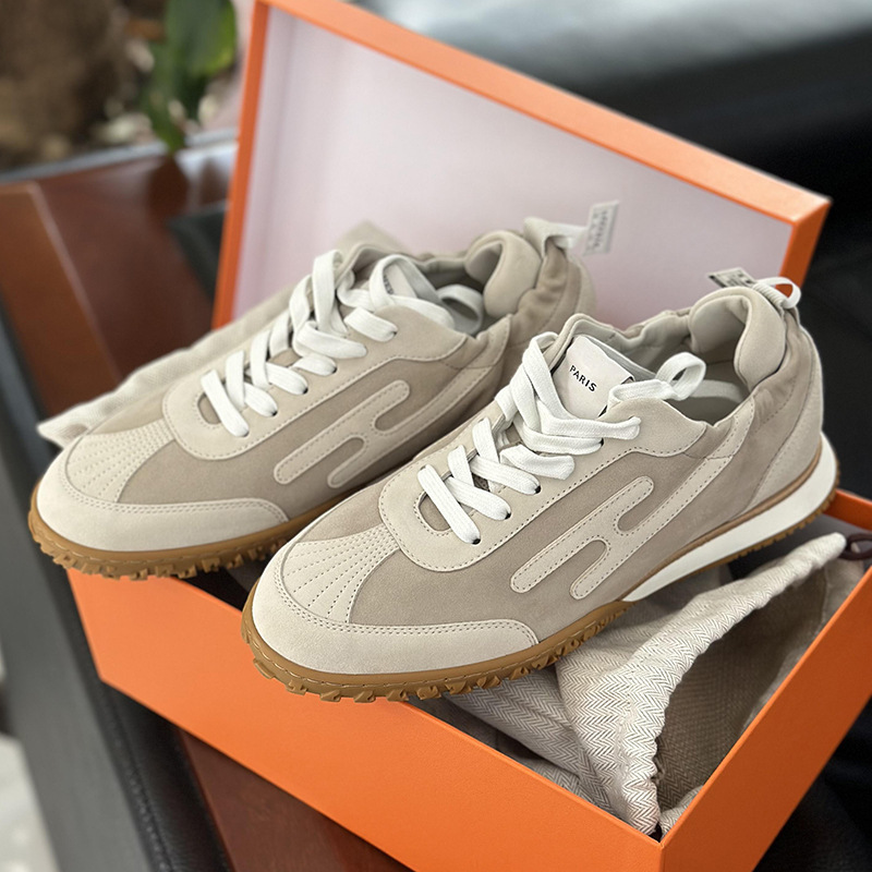 2025H Couple's New Color-matching Lace-up Forrest Gump Training Shoes Flat Fashion Casual Sports Running Shoes for Men and Women