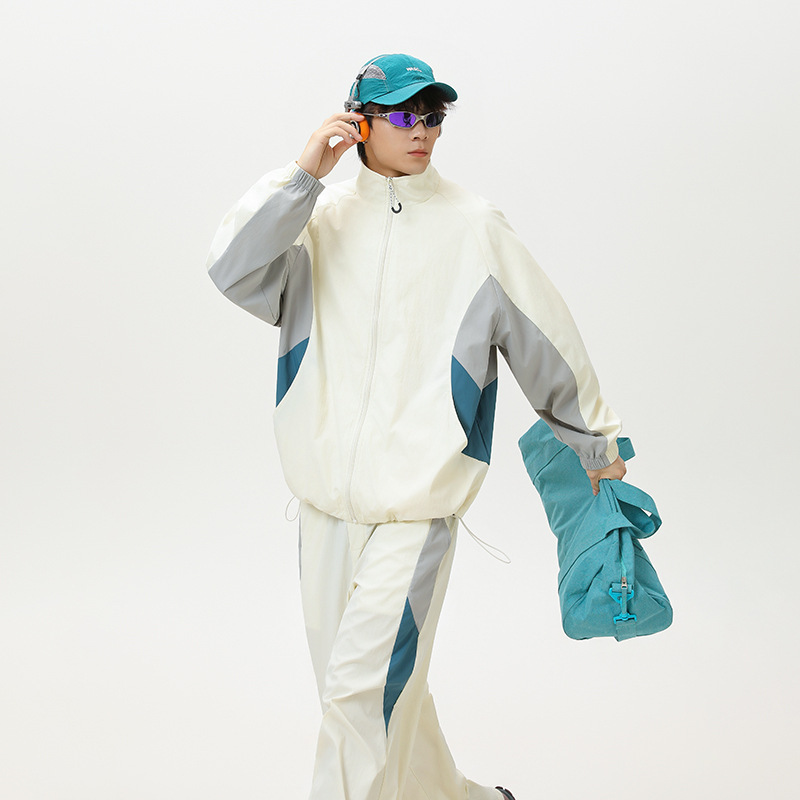 Couple Stand Collar Jacket 2025 Autumn New Couple Wear Youth Fashion Casual Outdoor Trendy Sports Jacket