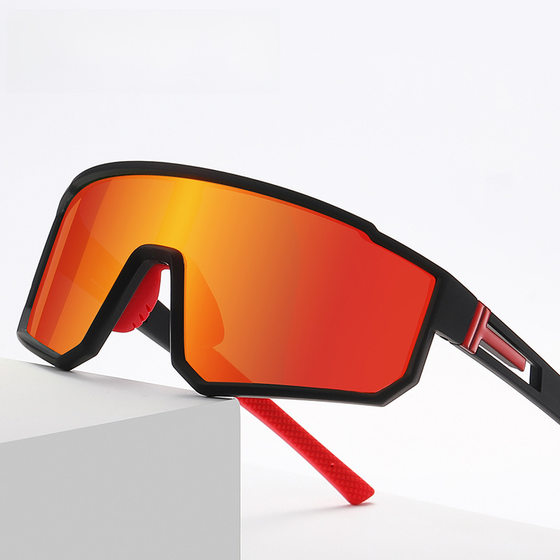 Aolong new sports glasses sunglasses fashionable polarized colorful cycling glasses men's one-piece sunglasses outdoor sunglasses