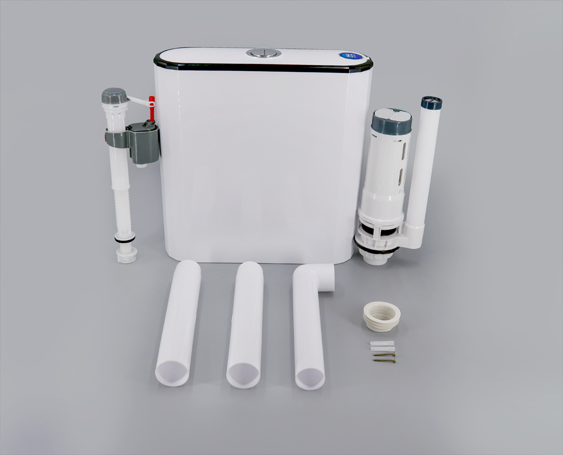 One-click bouncing water tank, bathroom squat toilet energy-saving flushing tank, thickened water tank, toilet squat toilet wall-mounted flushing tank Specification drawing