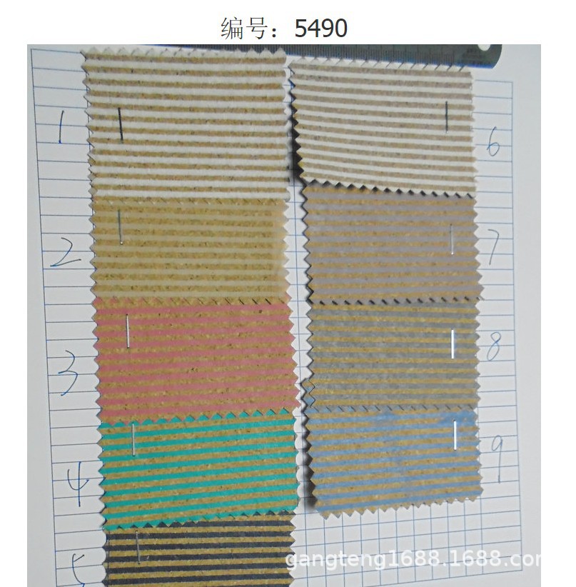 条纹软木 线条天然 木纹皮革 软木鞋材箱包 条形木纹木头5490